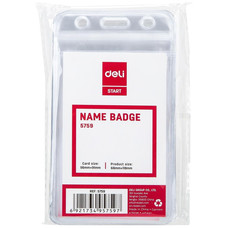 DELI B. 10 identificadores PVC vertical 56x91mm-IR30 DELI B. 10 identificadores PVC vertical 56x91mm