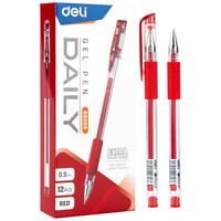 DELI Roller gel Deli Daily punta 0,5mm rojo-IR43 DELI Roller gel Deli Daily punta 0,5mm rojo
