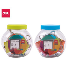 DELI B.12 pinzas pala abatible 25mm colores surtidos-IR36 DELI B.12 pinzas pala abatible 25mm colores surtidos