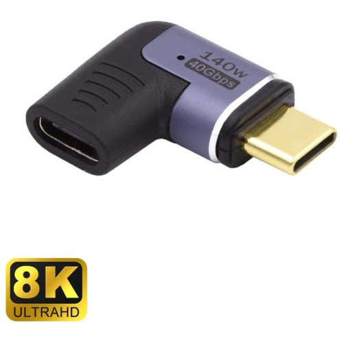 EWENT Adaptador Magnético USB-C 90ºUSB4 PD 140w-IA60 EWENT Adaptador Magnético USB-C 90ºUSB4 PD 140w
