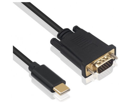 Ewent EC1052 adaptador de cable de vídeo 1,8 m USB Tipo C VGA (D-Sub) (Espera 4 dias)