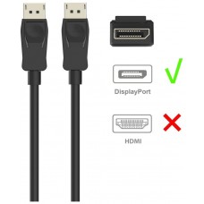 Ewent Cable Displayport v1.2, 4k @ 60Hz, A/A AWG32