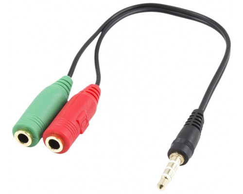 Ewent Cable Audio Jack 3,5/M-2 Jack 3,5/H -0,15mt