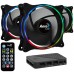 PACK 3 VENTILADORES AEROCOOL ECLIPSE ARGB 120MM AN