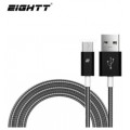 Eightt - Cable USB a MicroUSB 1.0M - Trenzado de Nylon