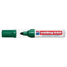 EDDING Marcador permanente 550 punta conica trazo 3-4mm verde-IR41 EDDING Marcador permanente 550 punta conica trazo 3-4mm verde
