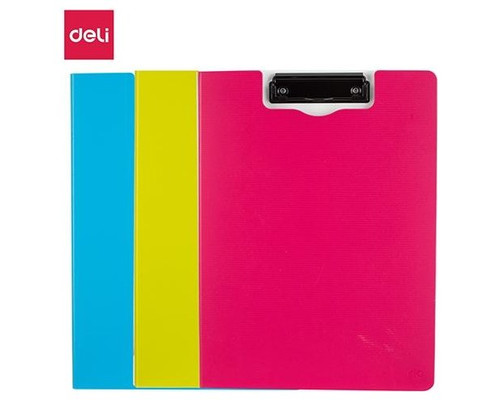 DELI Carpeta con pinza con tapa PP A4 colores surtidos