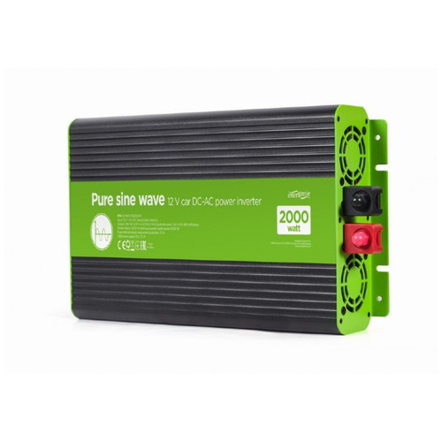 INVERSOR CORRIENTE DC-AC GEMBIRD COCHE DE ONDA SINUSOIDAL PURA DE 12 V 2000 W