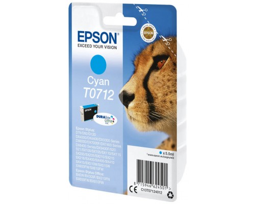 TINTA EPSON C13T07124012 T0712 CIAN