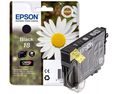 TINTA EPSON C13T18014012 Nº 18 NEGRO