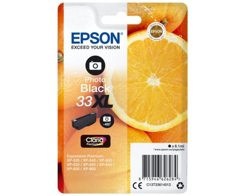 TINTA EPSON C13T33614012 Nº 33XL NEGRO PHOTO