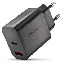 NGS CARGADOR GAN ULTRARAPIDO 20W USB-C+ USB-A