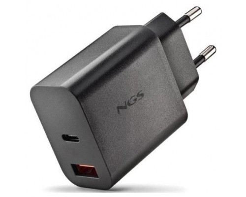 NGS CARGADOR GAN ULTRARAPIDO 20W USB-C+ USB-A
