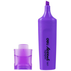 DELI Marcador fluorescente Deli Accent punta biselada 1-5mm lila-IR21 DELI Marcador fluorescente Deli Accent punta biselada 1-5mm lila