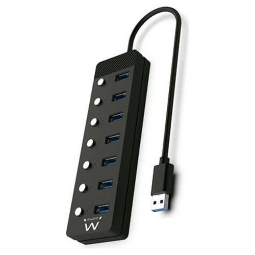 EWENT Hub usb-usb-c 7 ptos interruptor c/alimen.-IA30 EWENT Hub usb-usb-c 7 ptos interruptor c/alimen.
