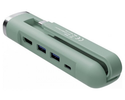 DOCKING EWENT MULTIPUERTO USB-C HDMI 4K 100W