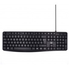 TECLADO EWENT EW3001 USB NEGRO ESCRITURA SILENCIOSA