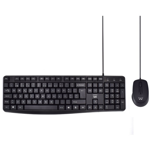COMBO TECLADO RATON EWENT PORTUGUES ESCRITURA SILENCIOSAUSB NEGRO-SX30 COMBO TECLADO RATON EWENT PORTUGUES ESCRITURA SILENCIOSAUSB NEGRO