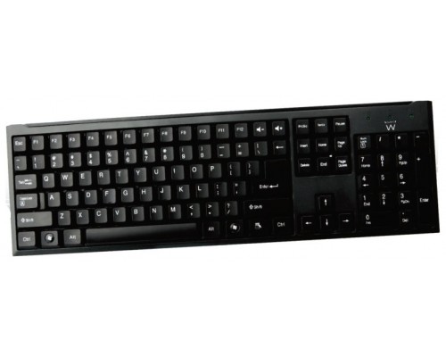 TECLADO EWENT EW3109 SLIM USB Y PS2 NEGRO