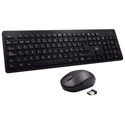 Ewent Teclado+Rat&oacute;n Inal&aacute;mbrico EW3256 Negro