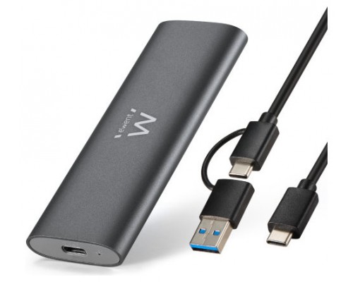 Ewent EW7061 caja para disco duro externo Caja externa para unidad de estado sólido (SSD) Gris Oscuro (Espera 4 dias)