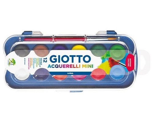 GIOTTO C.24 ACUARELAS MINI 23MM + PINCEL