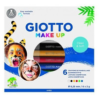 GIOTTO PAQ.6 LAPICES COSMETICOS MAKE UP COLORES SURTIDOS