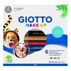 GIOTTO PAQ.6 LAPICES COSMETICOS MAKE UP COLORES SURTIDOS
