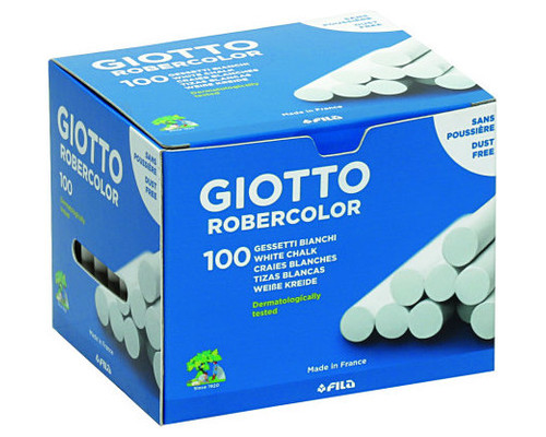 GIOTTO C.100 tizas Robercolor blanco-IR25 GIOTTO C.100 tizas Robercolor blanco