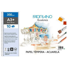FABRIANO BLOC ESPIRAL PAPEL ACUARELA 10H 350G A3+-IR30 FABRIANO BLOC ESPIRAL PAPEL ACUARELA 10H 350G A3+