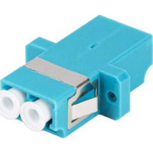 ADAPTADOR FIBRA OPTICA LANBERG LC/UPC OM3 MULTIMODO DUPLEX AZUL TURQUESA