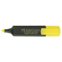 Faber-Castell Marcador fluorescente Texliner 48 - Punta biselada - Trazo 1 mm a 5 mm - Color amarillo-IR32 Faber-Castell Marcador fluorescente Texliner 48 - Punta biselada - Trazo 1 mm a 5 mm - Color amarillo