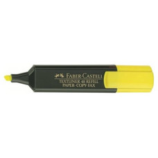 Faber-Castell Marcador fluorescente Texliner 48 - Punta biselada - Trazo 1 mm a 5 mm - Color amarillo-IR32 Faber-Castell Marcador fluorescente Texliner 48 - Punta biselada - Trazo 1 mm a 5 mm - Color amarillo