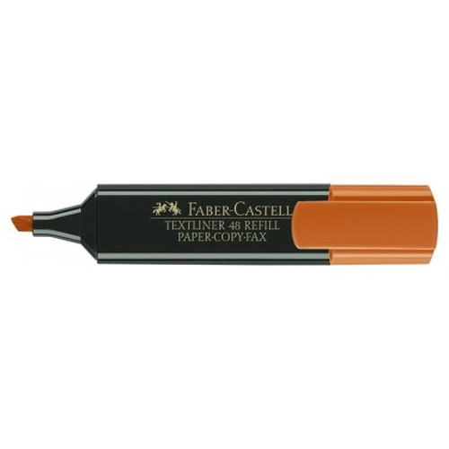 Faber-Castell Marcador fluorescente Texliner 48 - Punta biselada - Trazo 1 mm a 5 mm - Color naranja-IR32 Faber-Castell Marcador fluorescente Texliner 48 - Punta biselada - Trazo 1 mm a 5 mm - Color naranja
