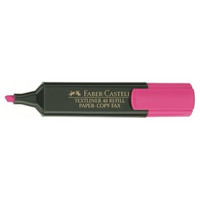 Faber-Castell Marcador fluorescente Texliner 48 - Punta biselada - Trazo 1 mm a 5 mm - Color rosa-IR32 Faber-Castell Marcador fluorescente Texliner 48 - Punta biselada - Trazo 1 mm a 5 mm - Color rosa