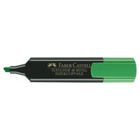 Faber-Castell Marcador fluorescente Texliner 48 - Punta biselada - Trazo 1 mm a 5 mm - Color verde-IR32 Faber-Castell Marcador fluorescente Texliner 48 - Punta biselada - Trazo 1 mm a 5 mm - Color verde