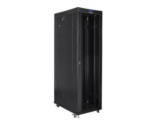 ARMARIO LANBERG RACK 19" 42U 600X1200 FLAT PACK NEGRO PUERTA CRISTAL CON LCD