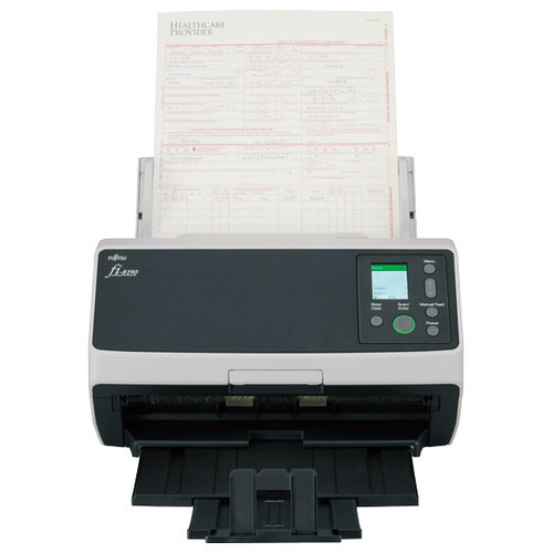 RICOH - FUJITSU Escaner fi-8190, Escaner Departamental LED Gigabit Ethernet USB 3.2 con ADF, Duplex, A4, 90 ppm/180 ipm.