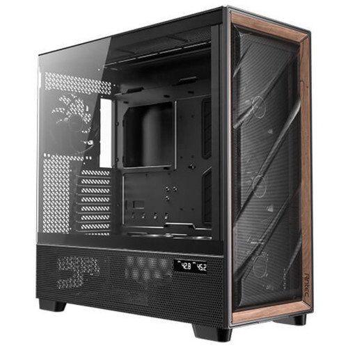 CAJA ANTEC FLUX PRO EUV WOOD ATX 2XUSB3.0 SIN FUENTE NEGRO