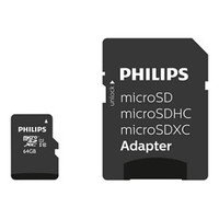 MEMORIA SD MICRO-SDXC 64GB PHILIPS CLASE 10 +-SX20 MEMORIA SD MICRO-SDXC 64GB PHILIPS CLASE 10 +