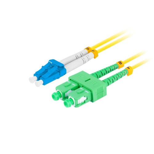 CABLE DE FIBRAOPTICA LANBERG DUPLEX LC/UPC-SC/APC 2M LSZH G657A1 AMARILLO-SX28 CABLE DE FIBRAOPTICA LANBERG DUPLEX LC/UPC-SC/APC 2M LSZH G657A1 AMARILLO