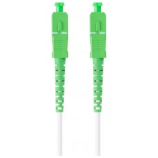 CABLE DE FIBRAOPTICA LANBERG 50M MONO SC/APC-SC/APC SIMPLEX G657A2 LSZH BLANC