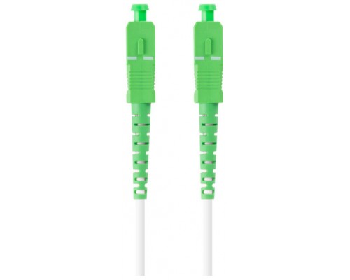 CABLE DE FIBRAOPTICA LANBERG 50M MONO SC/APC-SC/APC SIMPLEX G657A2 LSZH BLANC