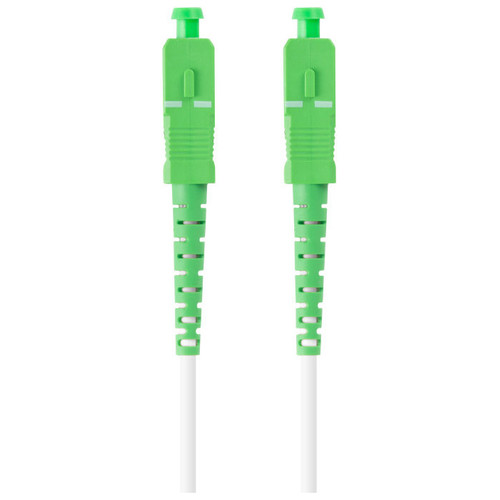 CABLE DE FIBRAOPTICA LANBERG 20M MONO SC/APC-SC/APC SIMPLEX G657B3 LSZH BLANC