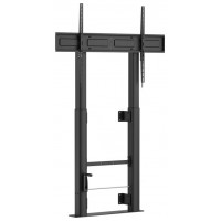 AISENS - SOPORTE SUELO CON MANIVELA Y FIJACION A PARED, TV 120KG DE 60-100, NEGRO