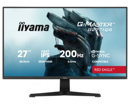 iiyama G2771QS-B1 pantalla para PC 68,6 cm (27") 2560 x 1440 Pixeles Wide Quad HD Negro (Espera 4 dias)