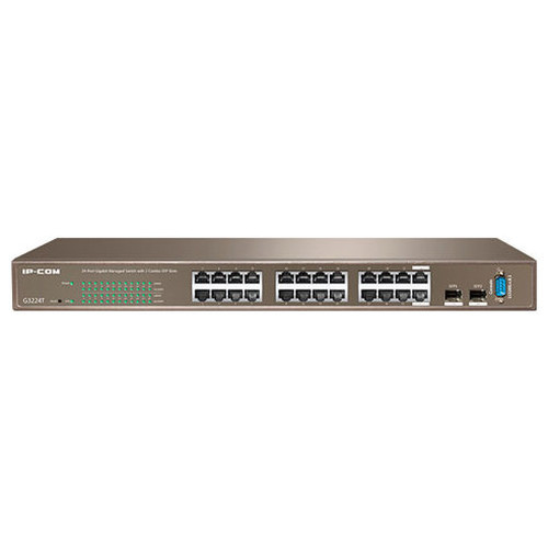 IPCOM FULL MANAGEMENT SWITCH G3224T 24-PORTS GIGABIT L2 MANAGEMENT SWITCH WITH 2 COMBO SFP PORTS,1 CONSOLE PORT (G3224T) (Espera 4 dias)-SX30 IPCOM FULL MANAGEMENT SWITCH G3224T 24-PORTS GIGABIT L2 MANAGEMENT SWITCH WITH 2 COMBO SFP PORTS,1 CONSOLE PORT (G3224T) (Espera 4 dias)