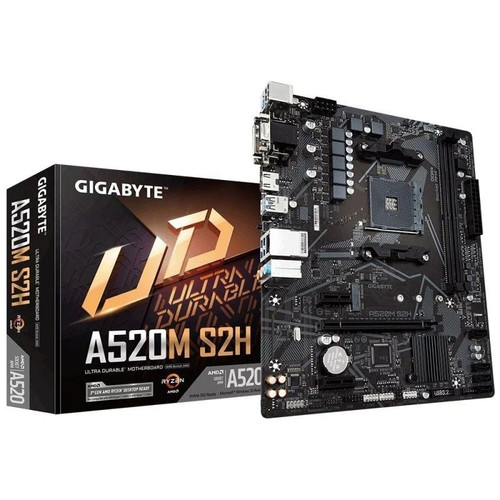 PLACA GIGABYTE A520M S2H AMD AM4 2DDR4 HDMI PCIE3.0-SE20 PLACA GIGABYTE A520M S2H AMD AM4 2DDR4 HDMI PCIE3.0