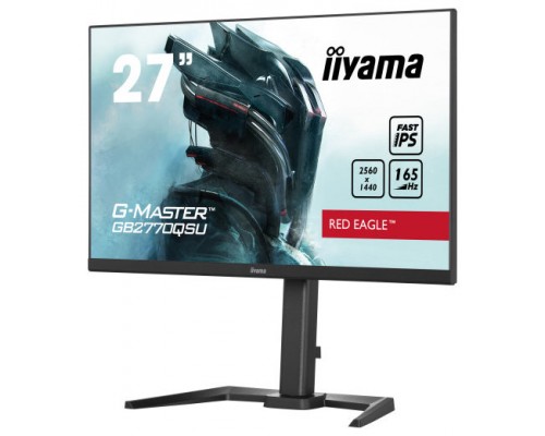 (D) MONITOR IIYAMA 27" GAMING G-MASTER GB2770QSU-B5, WQHD, 165HZ, 0,5MS, HDMI, USB, DISPLAYPORT, ALT, REG ALT, PIVOTANTE (Espera 4 dias)