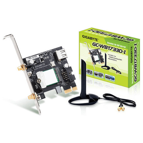 TARJETA DE RED WIRELESS GIGABYTE GC-WB1733D-I,AC 9260,PCI-E,WLAN/BT5.0,802.11AC,1733 MB/S (Espera 4 dias)-SX30 TARJETA DE RED WIRELESS GIGABYTE GC-WB1733D-I,AC 9260,PCI-E,WLAN/BT5.0,802.11AC,1733 MB/S (Espera 4 dias)